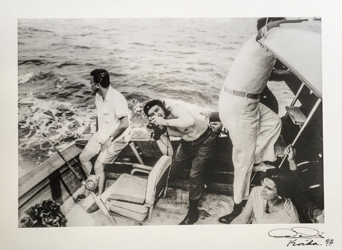 martianmarxist's tweet photo. In 1960 when the U.S. government broke off relations with Cuba they warned the highest profile American living in Cuba, novelist Ernest Hemingway, that he had to denouce the country. 

Instead he invited Fidel Castro and Che Guevara to his annual fishing tournament https://t.co/osOTNqdtQC