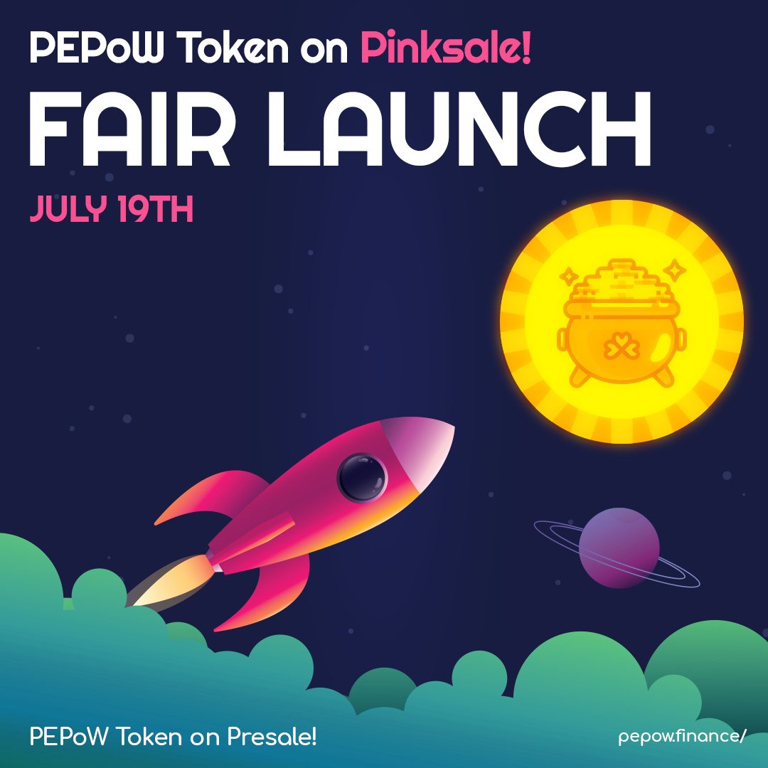 🚀🔥 Exciting News! 🎉💎 #PEPOW pre-sale is now LIVE on #Pinksale! Don't miss your chance to be part of the mining revolution and earn with our innovative Proof-of-Work (PoW) mechanism. Join now and secure your spot in the future of mining! 🌟🔒 pepow.finance