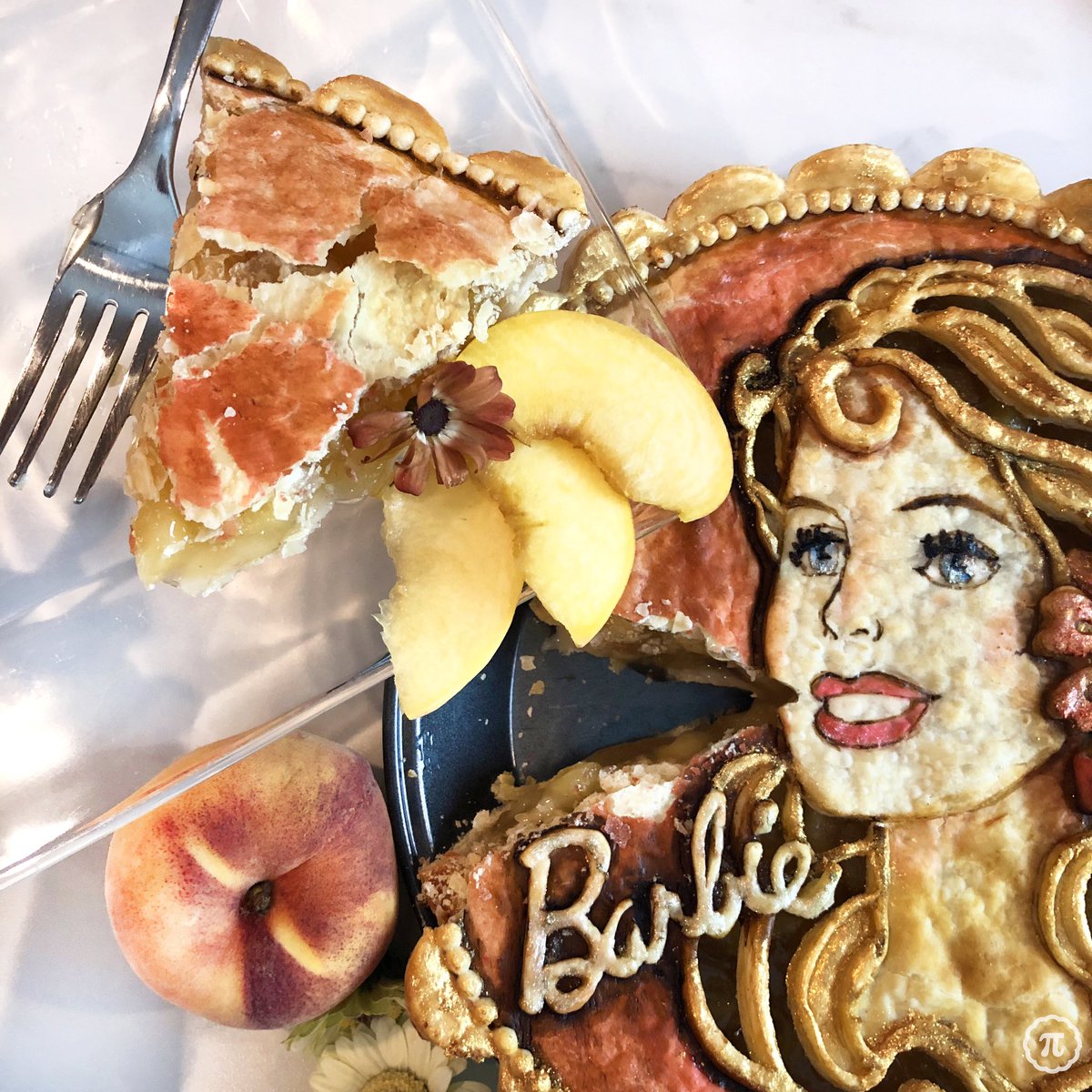 Hi Barbie! I baked you a Peaches n Cream pie… #BarbieTheMovie