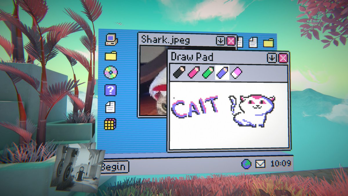 Great job to all of the <a href="/playViewfinder/">viewfinder 🍉</a> devs at <a href="/sadowlstudios/">SOS</a>! Here's a little drawing of Cait that I made in your game❤️