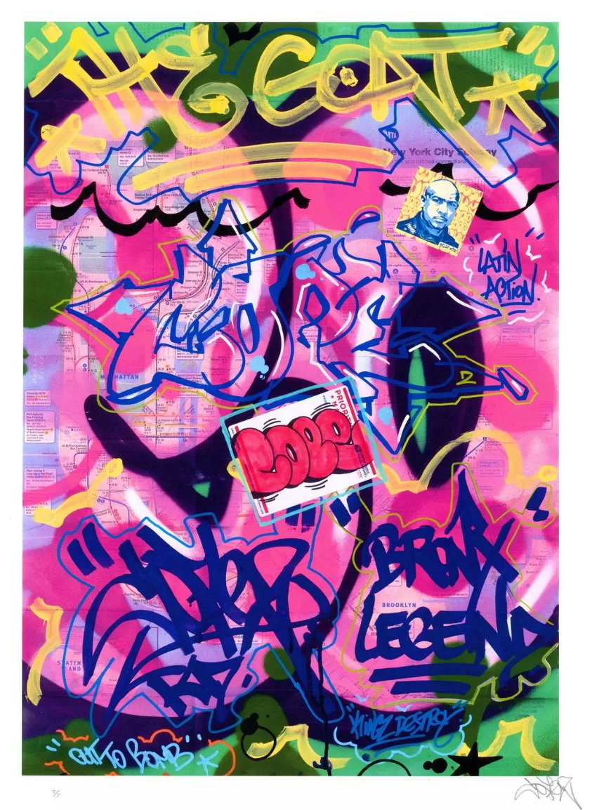 3AXOClothing's tweet photo. https://t.co/S5ajWnyGXK
NYC Subway Map VII The Goat Archival Print by Cope2- Fernando Carlo
#art #graffiti #streetart #2023 #Archival Pigment Print #Cope2 Fernando Carlo #Graffiti #Green #Map #Moab Entrada Fine Art Paper #MTA #New York City Subway #Pink #Print #Subway #Subway ... https://t.co/uOXFHWvzz4