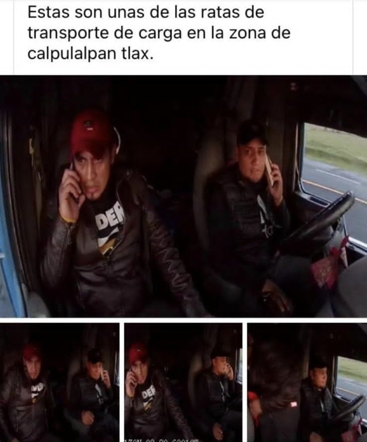 LaDeTrafico's tweet image. #Robo  Nos comparten las fotos de las 🐁  que andan robando al transporte de carga en la zona de   #Calpulalpan #Tlaxcala #RT @CNAC_GN @CAPUFE @Kikooman83 @Thermokineros @RubenDashCastro @Almexmonitoreo @GN_Carreteras  @MonitoreoCasto1 @MonitoreoSKT @Nectar_Alfa @Aut_SMTEX_TLAX