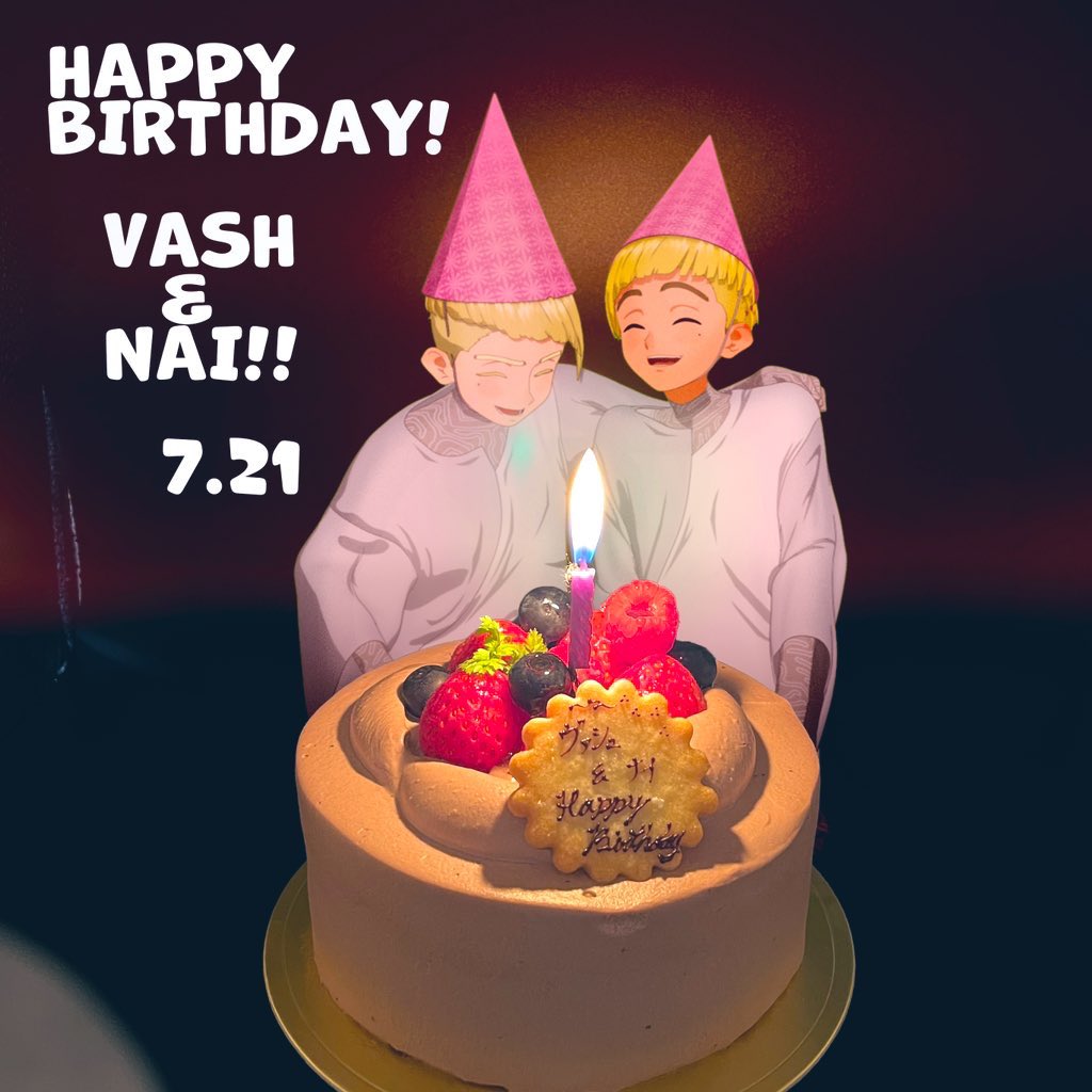 CG_Orange_eng's tweet photo. Today July 21st is Vash &amp; Nai’s birthday! #TRIGUN https://t.co/1S7vnnzuKs