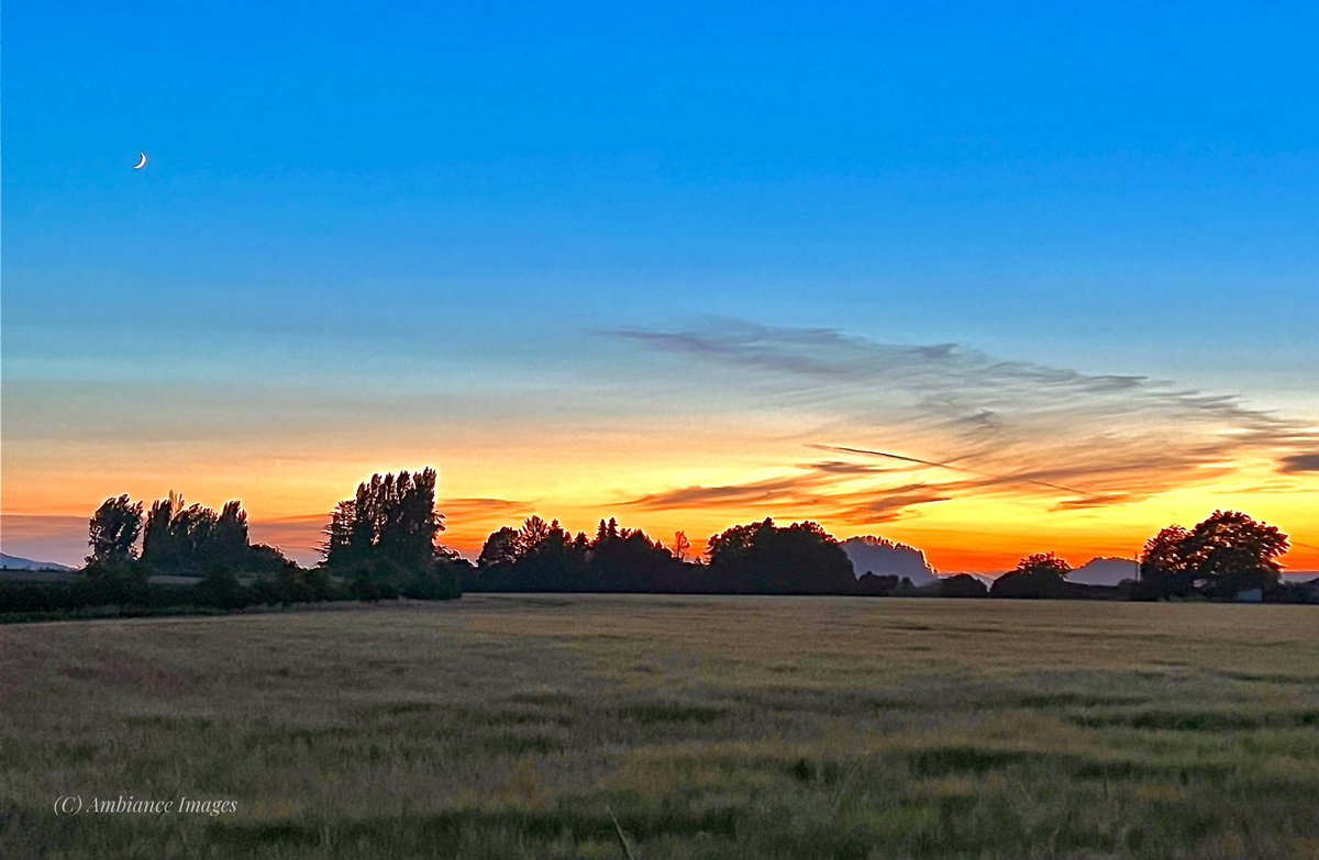 Sunset tonight near Skagit Bay, WA State #beautiful