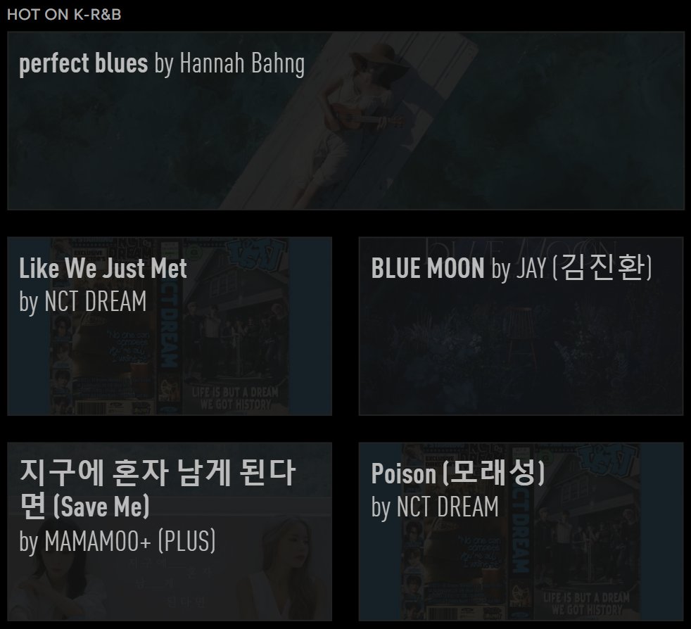 #GeniusCharts | Brand new entries on Genius Korea's K-R&B chart today led by JAY of iKON's 'BLUE MOON,' debuting at #3! Followed by '지구에 혼자 남게 된다면 (Save Me)' by Moon Byul & Solar as MAMAMOO+ landing at #4!