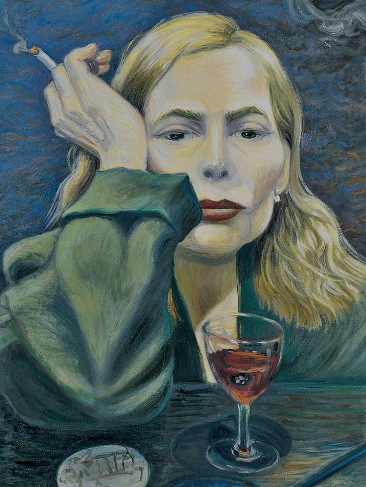 DAILY ART FACT: Singer, songwriter and musician Joni Mitchell is a trained artist and has painted all of her life, creating works featuring fellow musicians, the Canadian landscape and many self portraits. Self-portrait (2000), used as cover art for her album 'Both Sides Now'
