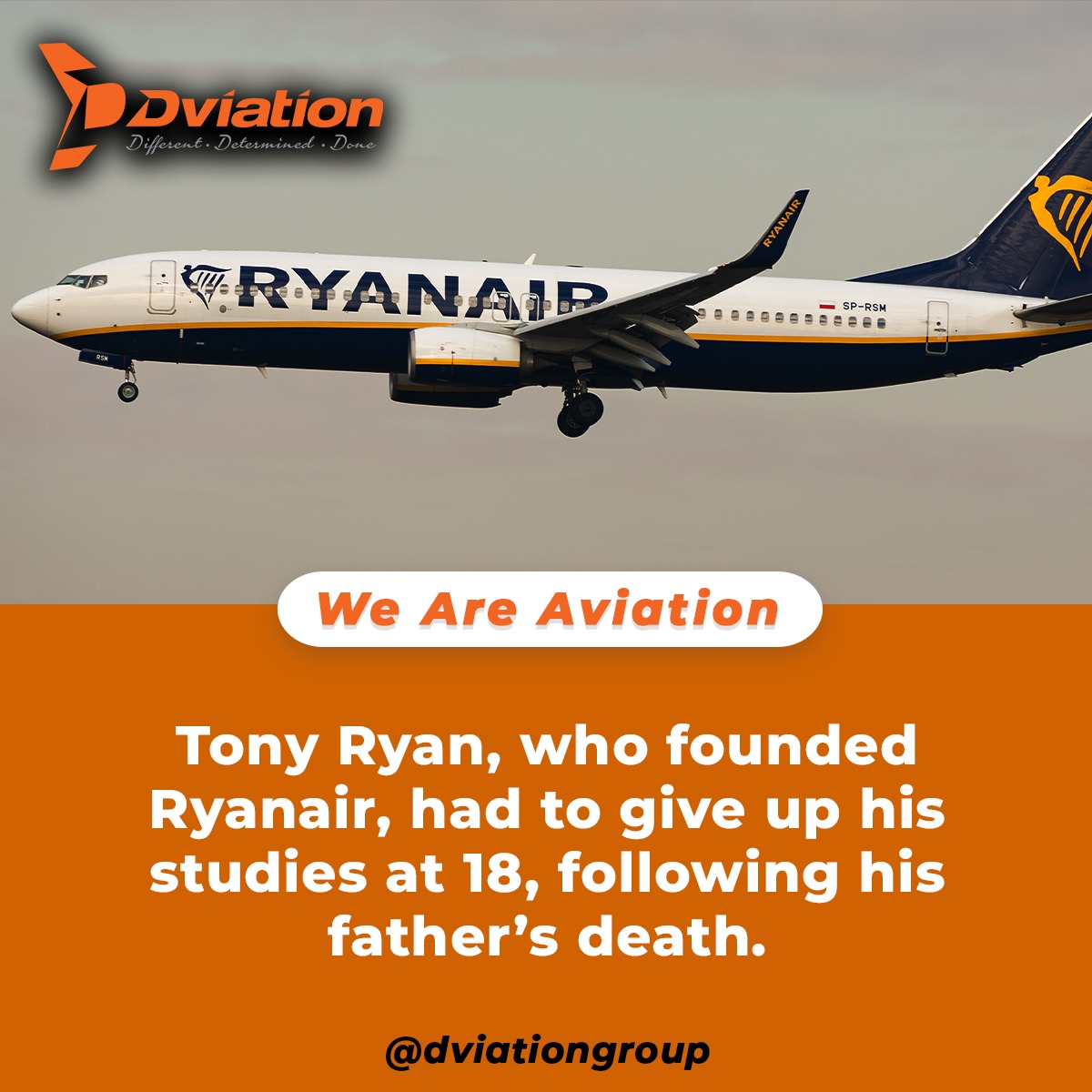 Despite hardships, Tony went on to establish @Ryanair, the world's biggest airline outside the US and the 5th busiest airline in the world #WeAreAviation

#inspiration #ryanair #aviationlover