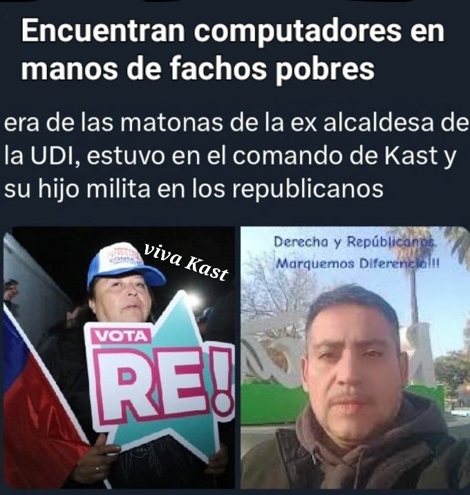 Incorru47125032's tweet photo. Si la Gloria Naveillan afirma que fue un #autorobo y se da el lujo de tratar a un ministro de Care'raja entonces que explique porqué los computadores fueron encontrados en manos de gente que apoya a Kast!
Parece que esta vez a La Derecha le salió el tiro por la culata.🤣🤣🤣 https://t.co/zNNvh9zWzi