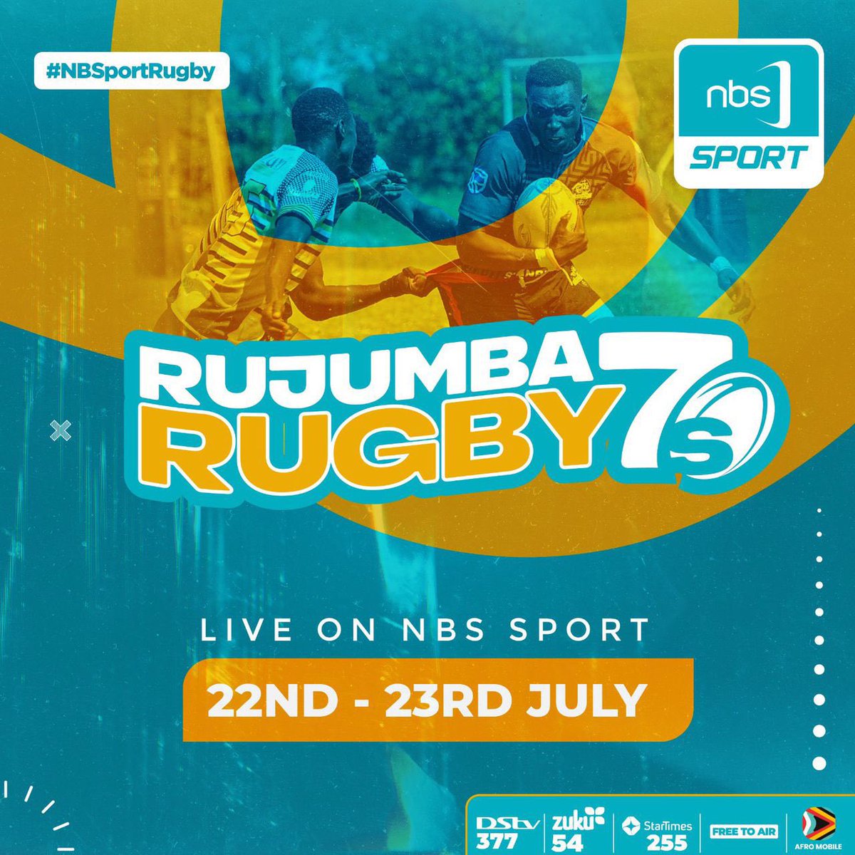 We are in for a rugby festival this weekend, the STANBIC RUJUMBA 7s happen <a href="/Kingsparkarena/">King's Park Arena</a> on the 22/23 of July. 

Lots of electrifying moments and party 🎊!

We got you covered. DON’T FORGET, THE <a href="/piratesrugbyUG/">PIRATES RUGBY</a> ARE IN CHARGE

<a href="/stanbicug/">Stanbic Bank Uganda</a>
<a href="/nextradio_ug/">Next Radio 106.1FM</a> 
#Piratesstrong
#Rujumba7s