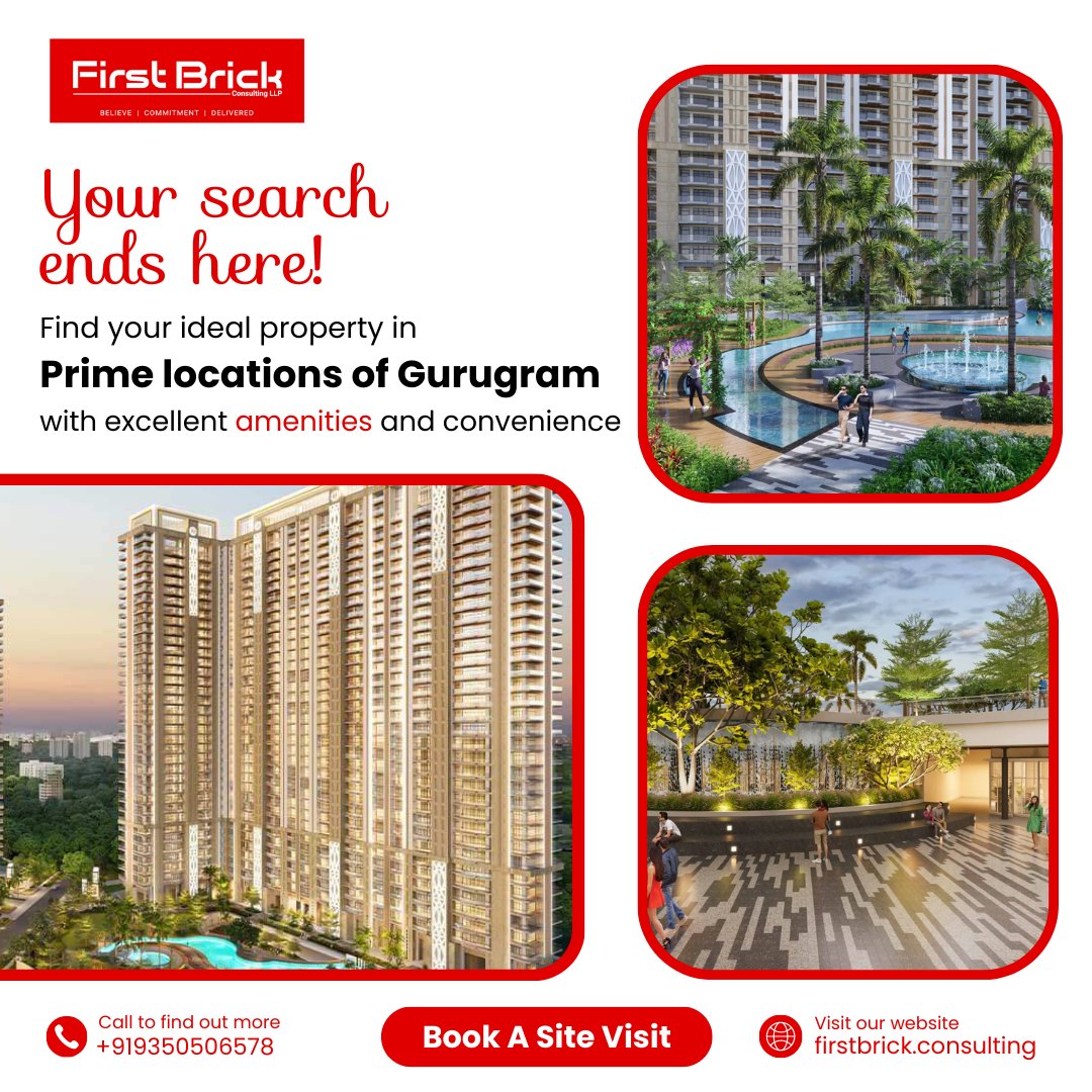 firstbrickhq's tweet photo. Discover the end of your search!💫

Uncover your ideal property in prime Gurugram locations, where possibilities await with top-notch amenities and unmatched convenience🌇🏡 

📞 Call us Now - 9350506578
.
.
#FirstBrick #IdealProperty #PrimeLocations #LuxuryLiving #Gurugram https://t.co/rrBmVdWiYj
