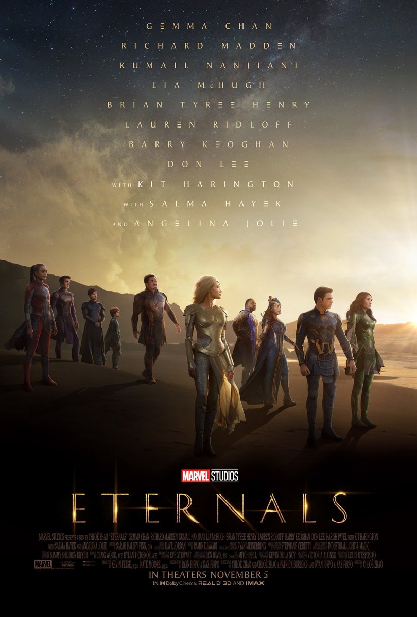 romanovhas's tweet photo. eternals and the marvels are the two mcu movies with the best posters and this is not up for debate https://t.co/ScMnUiw5vy