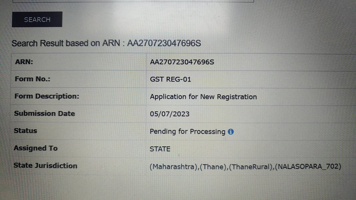 mlaxmidhar's tweet photo. Application made of 5th July 2023 with Aadhar Authentication but we are to be allotted GST No. As per Registration Rules the Number should had been allotted in 7 working days i.e by 
13th July 2023 @cbic_india @Infosys_GSTN @askGST_GoI @gstindia @GST_Council @FinMinIndia https://t.co/QAIxCbYEUr