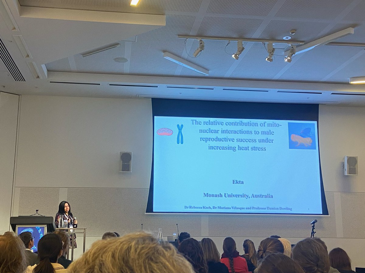 DK_Dowling's tweet photo. Congratulations to @jade_kannangara, @Ekta05264282, @marivelasque and @vanessa_higham for amazing presentations of their new #mito #evolution research @Genetics2023 this week in Melbourne! #DowlingLab https://t.co/1qGLjHSu9K