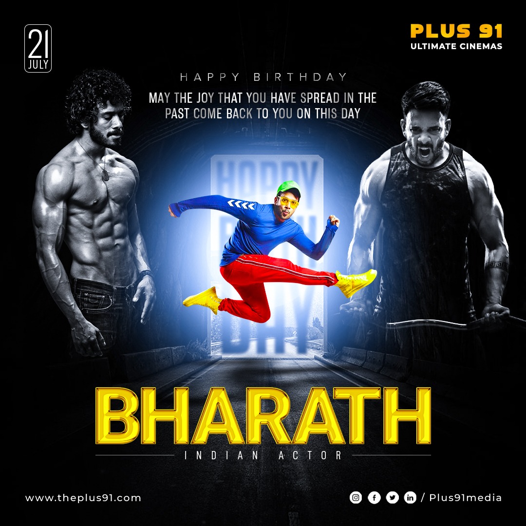 Plus91medias's tweet photo. Wishing a very happy birthday to @bharathhere 🤩🥳❤️
#HappyBirthdayBharath #hbdBharath #Bharath #actor #4students #boys #love #miral #simba #kandenkadhalai #arumugam #killadi #kadugu #spyder #plus91ultimatecinemas #plus91media #plus91entertainment #plus91 #plus91cinemas https://t.co/uoKimtAQau
