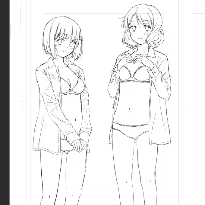 表紙下描き