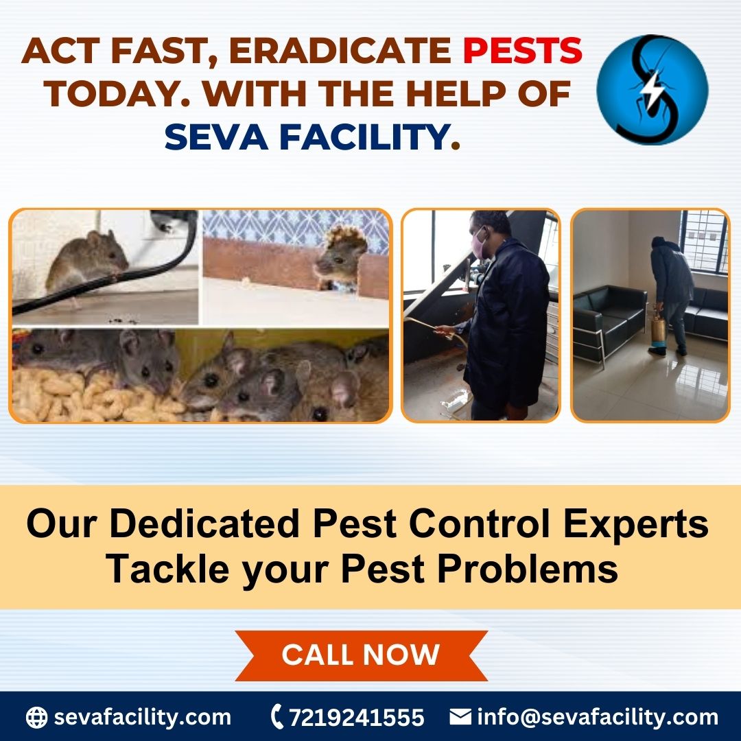 sevafacility111's tweet photo. Act Fast, Eradicate Pests Today. with the help of Seva Facility. Our Dedicated Pest Control Experts Tackle Your Pest Problems.
Dial 7219241555 
Visit us at https://t.co/ioNUYvsaKk
Email us at info@sevafacility.com
#SevaFacility #PestControl #Sanitization #Fumigation #Services https://t.co/Kql5gdhA57