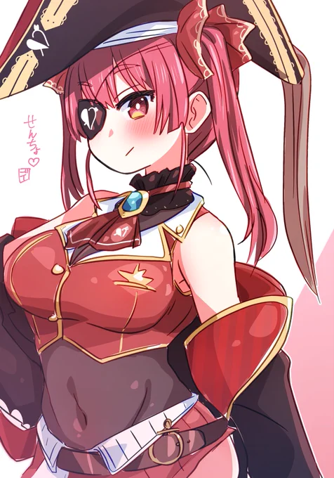#マリンのお宝  ラクガキ 船長  再掲