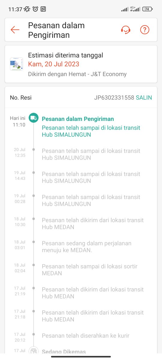 nite_ta's tweet photo. @jntexpressid min tolong dong tanyain sama  jnt yg di pematangsiantar aku ada salah apa, paketku tiap sampe siantar berhari² ga dianter, ini bukan kali pertama https://t.co/VcFgWv8hmV
