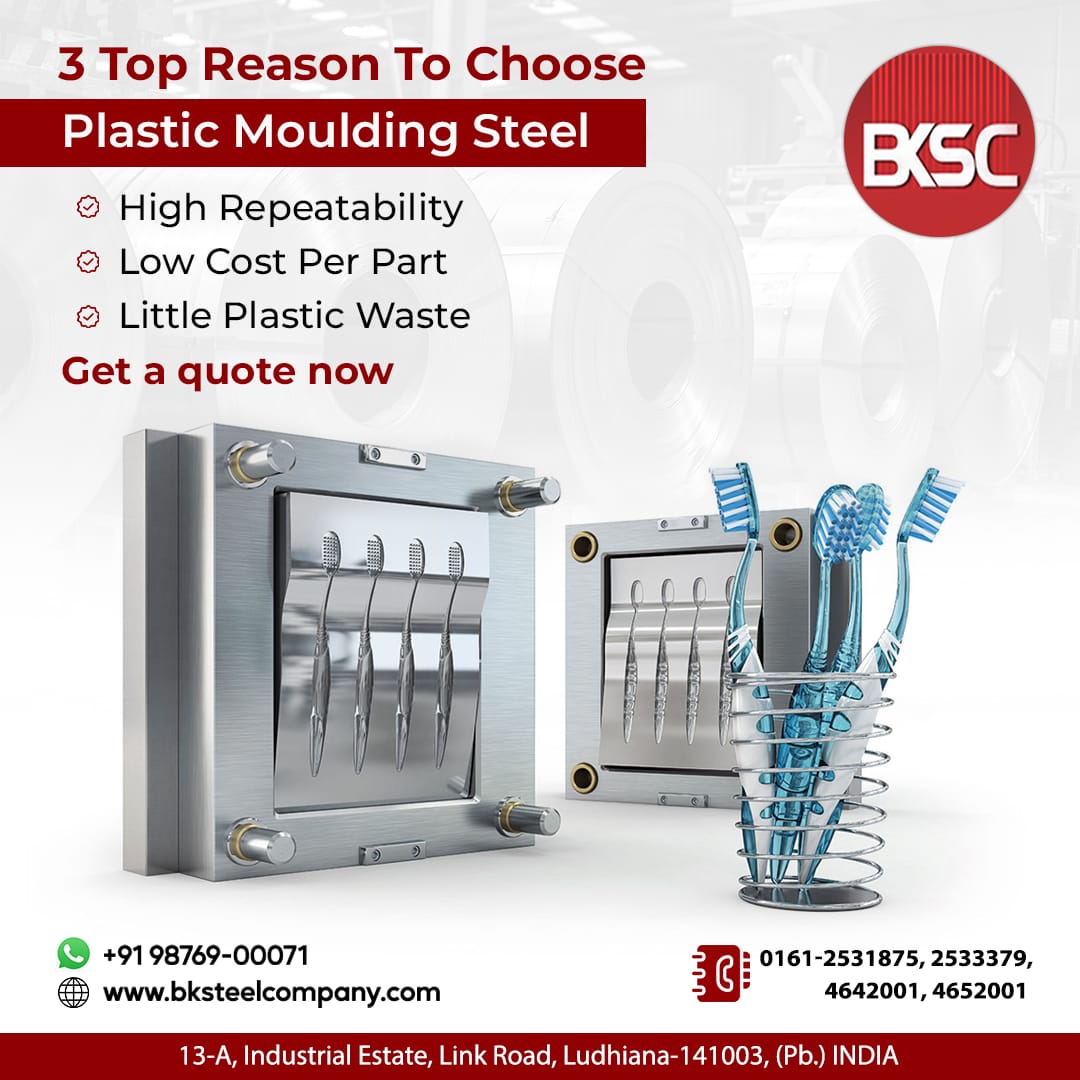bksteel_company's tweet image. Looking for a high-quality, low-cost plastic moulding solution? Look no further than plastic moulding steel! We offer high repeatability, low cost per part, and little plastic waste. 

#highspeedsteel #coldworktoolsteel #hotworktoolsteel #plasticmouldingsteel #plasticmoulding