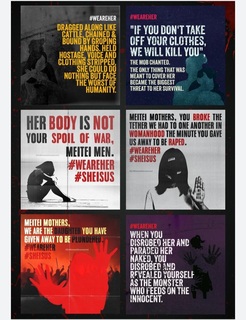 We Are Her 
I Thought I Had Seen The Worst
If These Streets Could Talk

Shocking &amp; heart melted MESSAGES 
#ManipurViolence #SeparateAdministrationOnlySolution <a href="/AmitShah/">Amit Shah</a> <a href="/ashoswai/">Ashok Swain</a> <a href="/narendramodi/">Narendra Modi</a> <a href="/NBirenSingh/">N. Biren Singh</a> <a href="/UN/">United Nations</a> <a href="/timesofindia/">The Times Of India</a> <a href="/INCIndia/">Congress</a> <a href="/htTweets/">Hindustan Times</a> <a href="/SCofIndia/">SupremeCourtOfIndia</a>