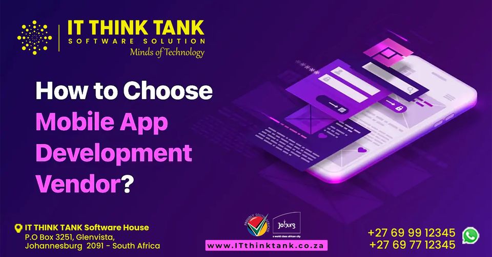 itthinktankSa's tweet image. "How To Choose Mobile App Development Vendor?"
𝐈𝐓 𝐓𝐡𝐢𝐧𝐤 𝐓𝐚𝐧𝐤
itthinktank.co.za
Call/Whatsapp:
+27 69 991 2345
+27 69 771 2345
FOLLOW US ON TIKTOK:
vm.tiktok.com/ZM2hXaHGw/
#CustomMobileApps #appdevelopment #mobileappsolutions #AppInnovation #itthinktank
