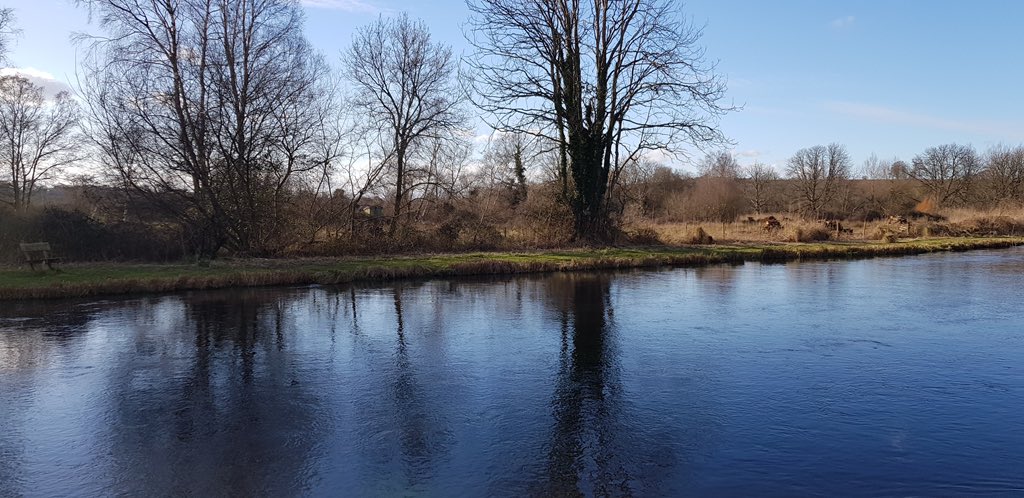 Blacky_Himself's tweet photo. Admittedly winter vs summer but trust me, this is huge!

Before: 
💀Artificially widened and straitened
💀 Riverbed black with silt, 
💀 No weed growing 

After: 
💙 Clean
💚 Green
🌱 Growing

@WessexRivers  design, 
@aquamaintain delivery 
#ChalkStream #RiverRestoration https://t.co/HSNXXJS2Kk