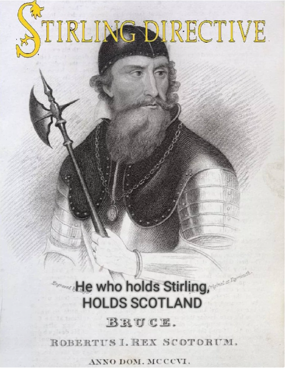 JimQuirkesq's tweet photo. @Oorwullie007 According to Faceache, Bob the Bruce said "He who holds Stirling, holds Scotland" and the nationalists have called this gathering #TheStirlingDirective because of it.
Also on same page, the world as we know it changes tomorrow 22/07 at 3pm in Holyrood https://t.co/PwLURvcqhf