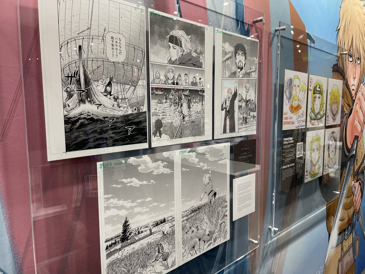 サンディエゴcomic con内のヴィンランドサガのブース。ここでサインを