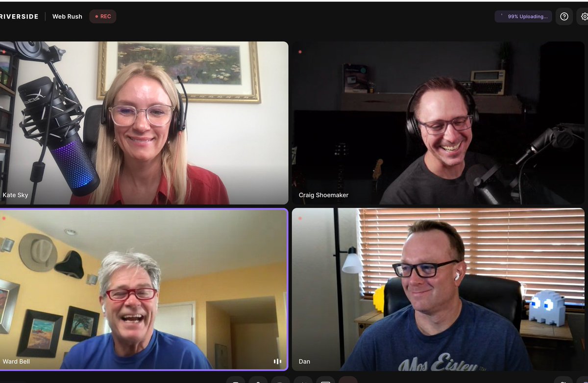 🎙️ Exciting News! 🎉 Today, I had the incredible opportunity to be a guest on the WeBrush Podcast! 🎧🌐 We had an amazing conversation all about the world of web development and how to kickstart a successful career in this dynamic field. 💻✨

<a href="/craigshoemaker/">Craig Shoemaker</a> <a href="/wardbell/">Ward Bell</a> <a href="/DanWahlin/">Dan Wahlin</a>