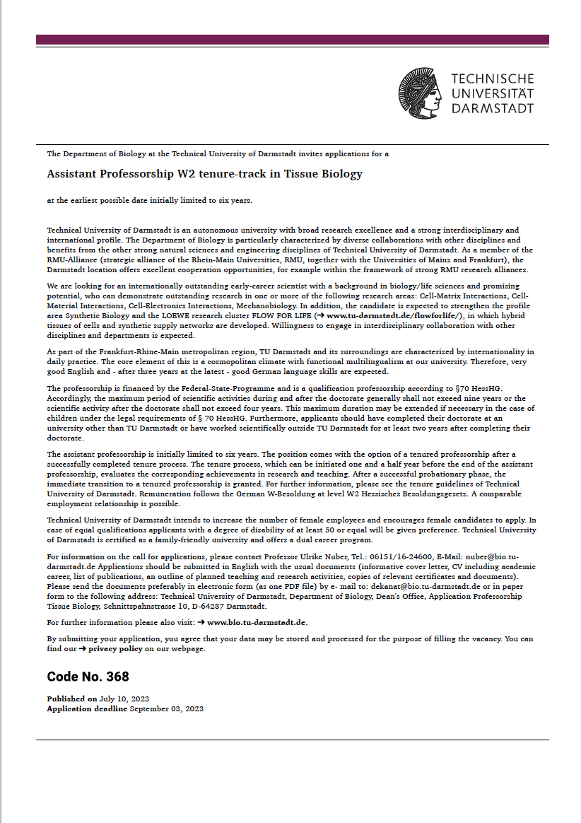 Centre for Synthetic Biology @TUDarmstadt tweet media