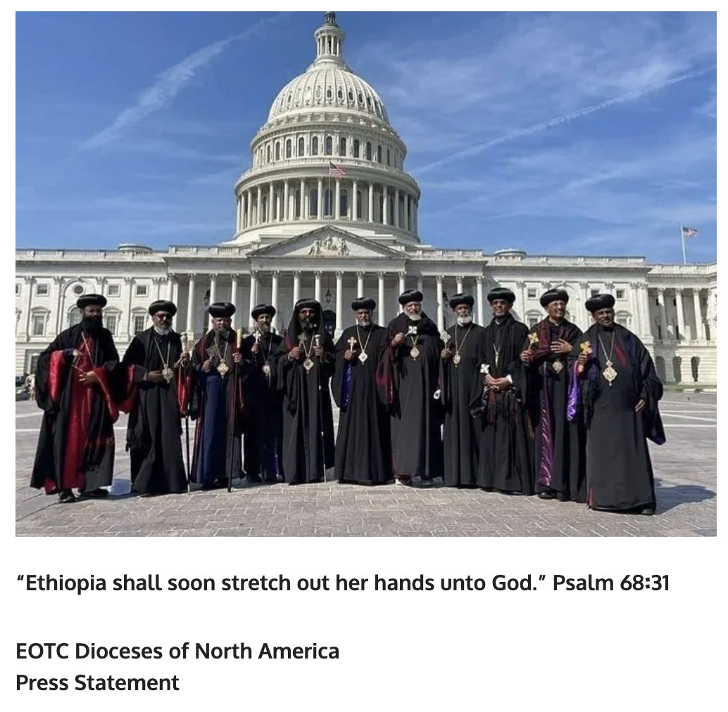 tigistAA's tweet photo. Those members of #EOTC synod went to White House to demand USA to stop asking for dialogue. https://t.co/ZF69YiJpyw
