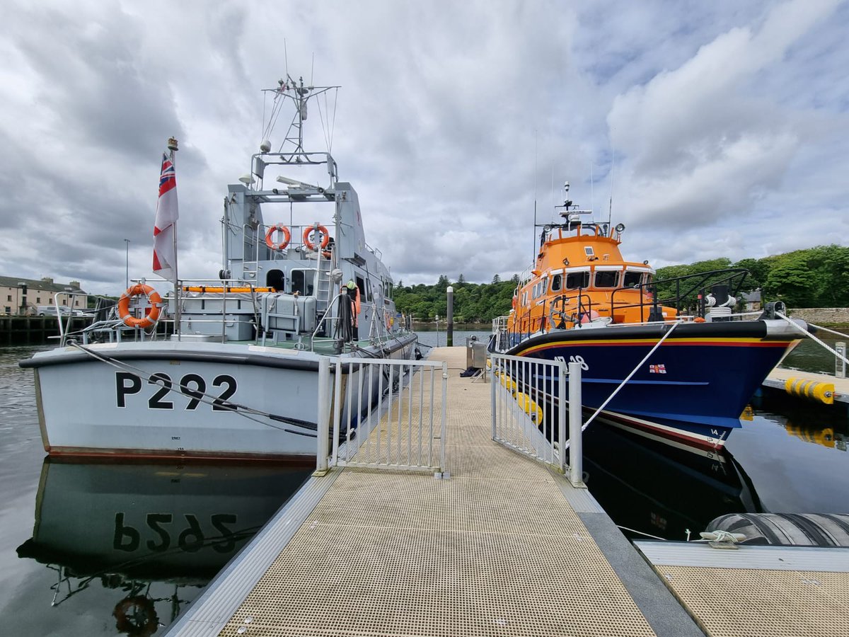 Pleasure sharing a berth while alongside Stornaway @RNLI @RNinScotland #LeadingTheCharge