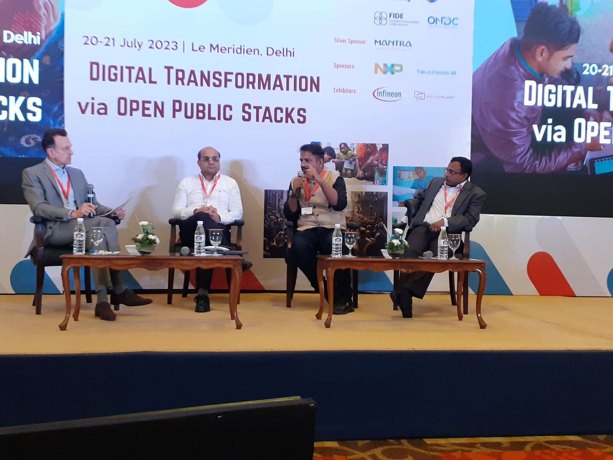 APSCA_Updates's tweet image. Mr. Anand Kumar Bajaj, Mr. Ashutosh Dubey and Mr. Antony Vendhan joining the discussion on Designing the Cashless Layer of Open Public Stacks at #DTOPS2023