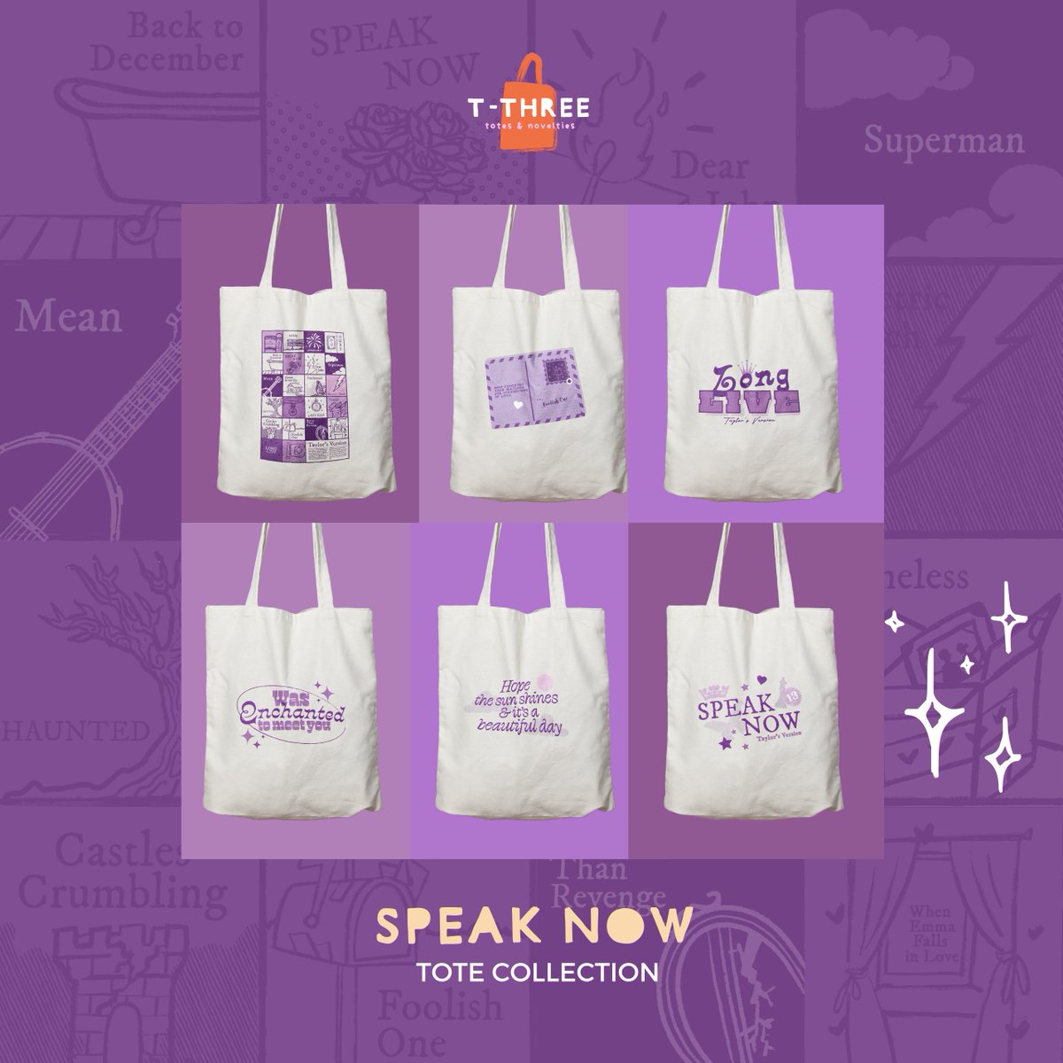 t_threePH's tweet photo. wts lfb ph
#TaylorSwift  Speak Now Totebags

Capture and remember the emotional ride of life’s stories, feelings and emotions with these very heartfully designed merch items. Of course, inspired by the amazing tracks from Speak Now!

#TaylorSwiftErasTour #SpeakNowTaylorsVersion https://t.co/NTDRTrwq4b