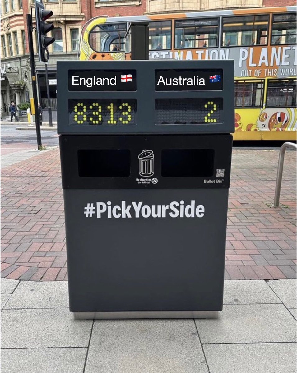 The people of Manchester have spoken with their litter.