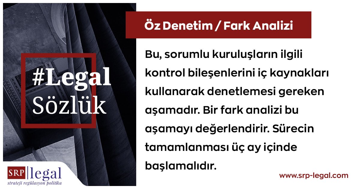 Mesleğimizi icra ederken sık sık kullandığımız bu kelimenin anlamını biliyor muydunuz?

#SRPLegal #LegalSözlük #ÖzDenetim #FarkAnalizi
