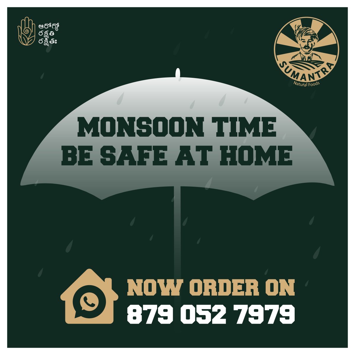 Sumantrafoods's tweet image. Don't step out for groceries this monsoon instead order online.

Follow us at: lnkd.in/gcgymq4P

#sumantra #naturalfoods #food #helathyfood #health #sumantranaturalfoods #healthylifestyle #organicfoods #coldpressedoils #purehoney