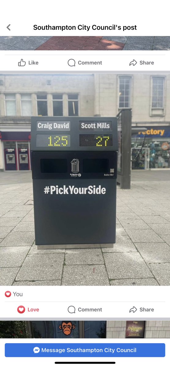 Bins in Southampton yes <a href="/CraigDavid/">Craig David</a> 😂