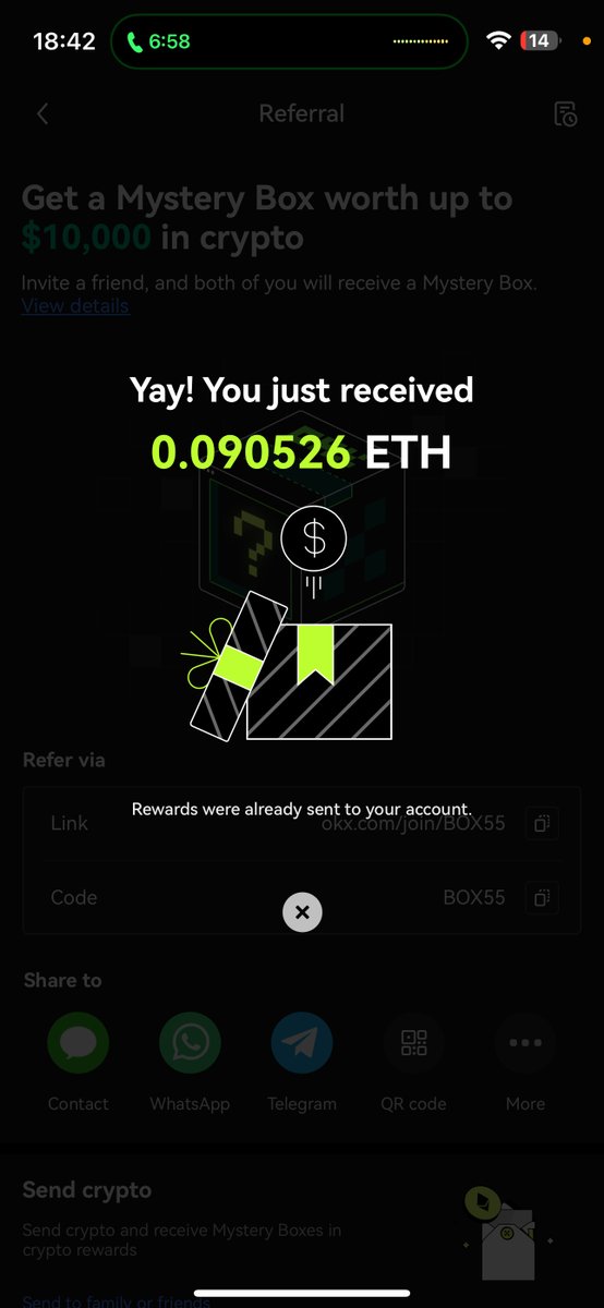 BatchainNelson's tweet photo. Open one 🎁 Mystery Box and get guaranteed
up to $10,000 in crypto

➡️ https://t.co/F4Mx3b2uwh

You don't need to pay or transfer anything!

Just register, access the mobile application
and open your first 🎁 Mystery Box