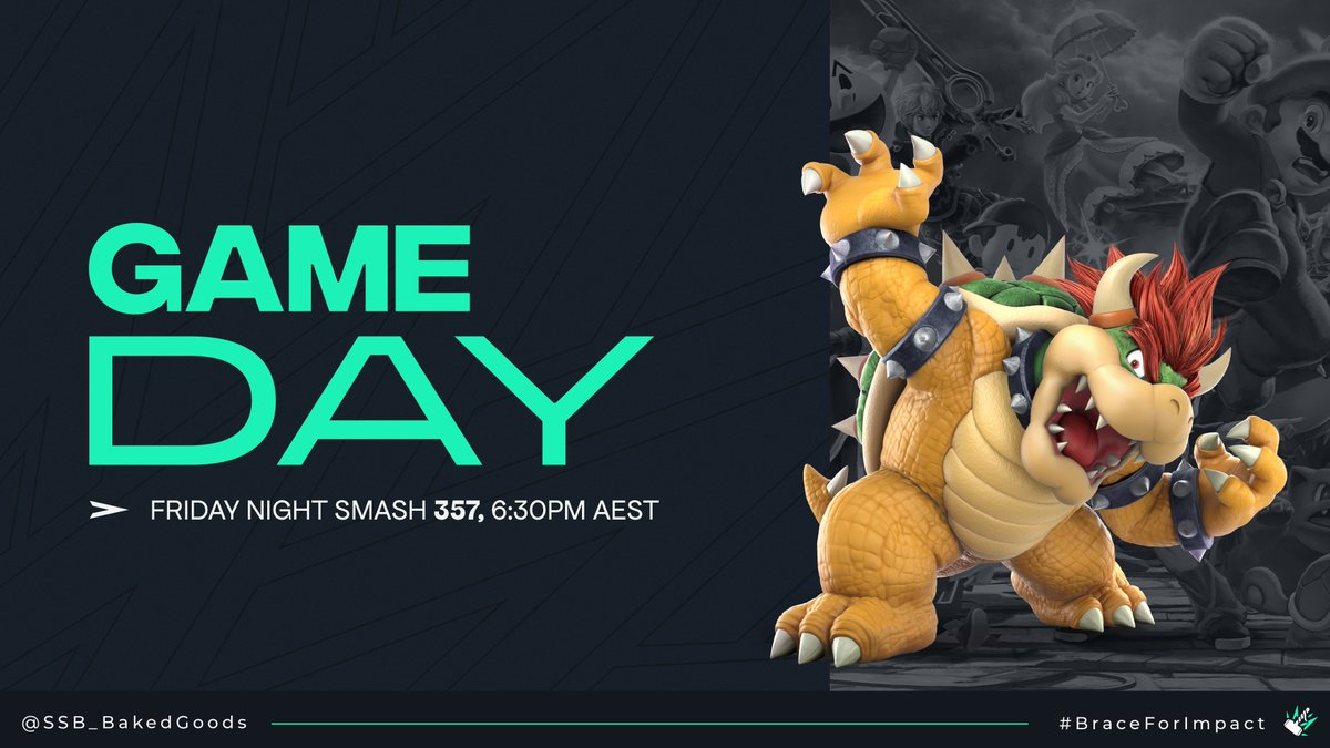 TeamImpact_GGs's tweet photo. It's time for some Friday Night Smash! Looking forward to @SSB_BakedGoods run through the bracket 👊

#BraceForImpact https://t.co/pvHOdvFdLH