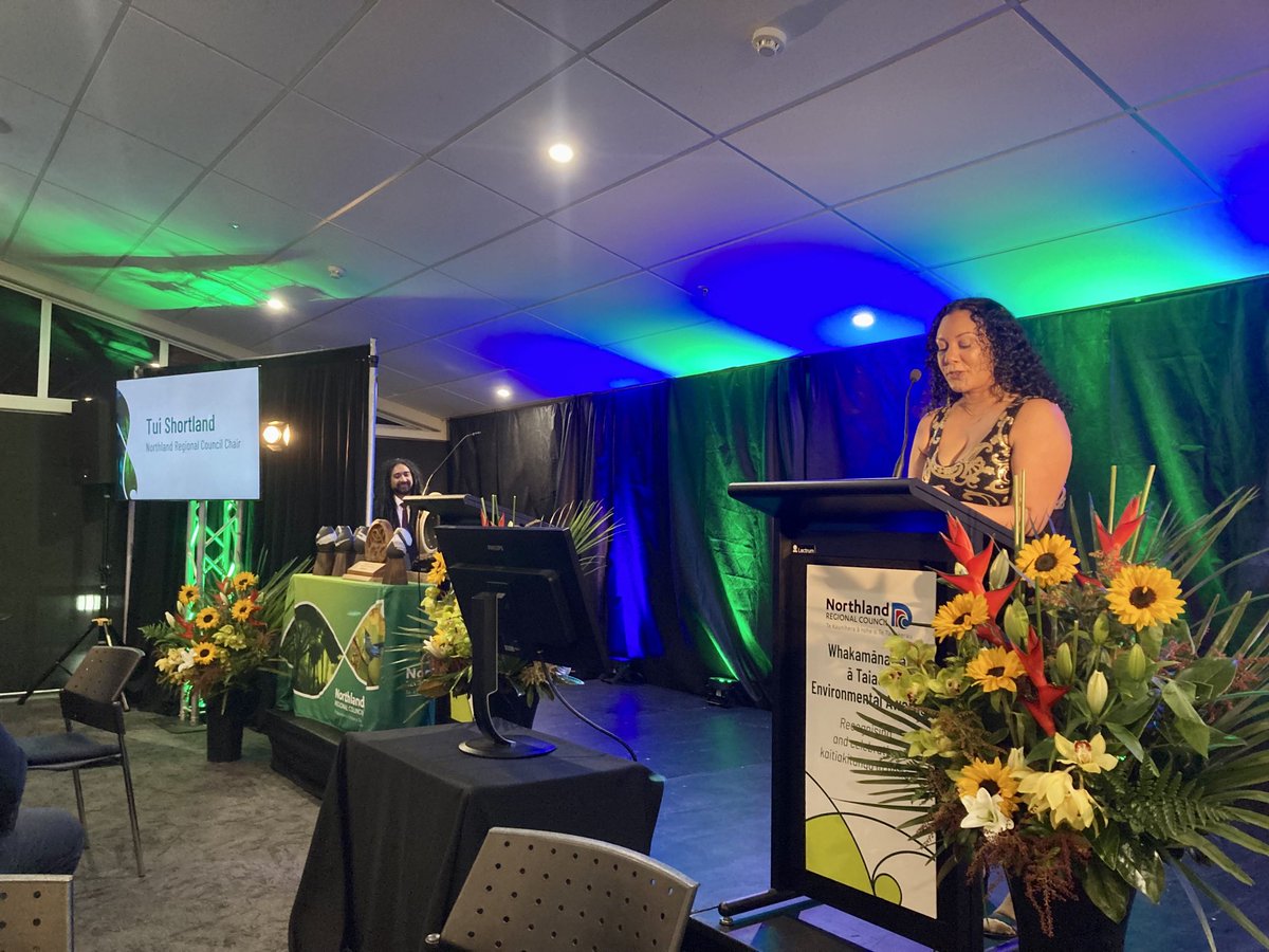 My 3rd Northland Environmental Awards!  An inspirational evening celebrating incredible work in this awesome region to protect &amp; restore our taiao. Despite the floods, Cyclones &amp; rains, there is much to celebrate!  Ka rawe to all the contestants.  We are all winners this evening!