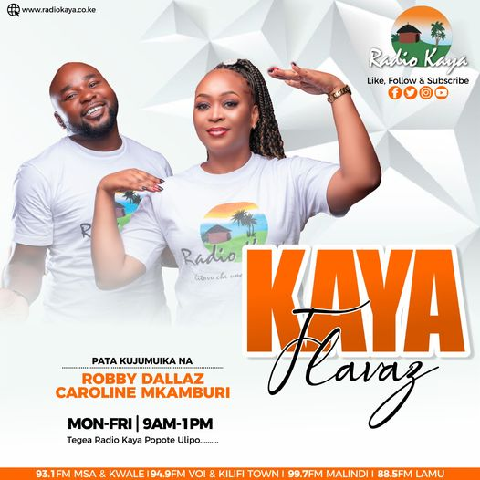 RadioKaya's tweet photo. #KayaFlavaz #Chipukizi Friday na Robby Dallaz na Caroline Mkamburi 
Fom ni gani?
#Youth #entertainment #TalentSupport #FridayMood #bestmusic #FridayVibes  #RadioKaya https://t.co/FLjDpOorYf