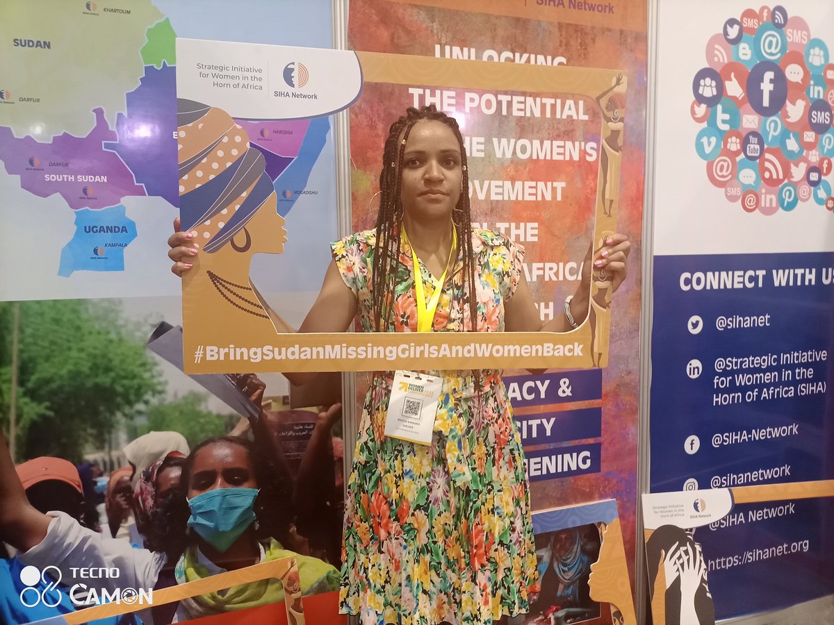MercyOwuor2's tweet photo. Thanks @Na_sko for visiting @Sihanet booth and for standing in solidarity with the missing girls in Sudan.
#WD2023
#GenderEquality
#BringSudanMissingGirlsAndWomenBack https://t.co/OExYyTNWSX