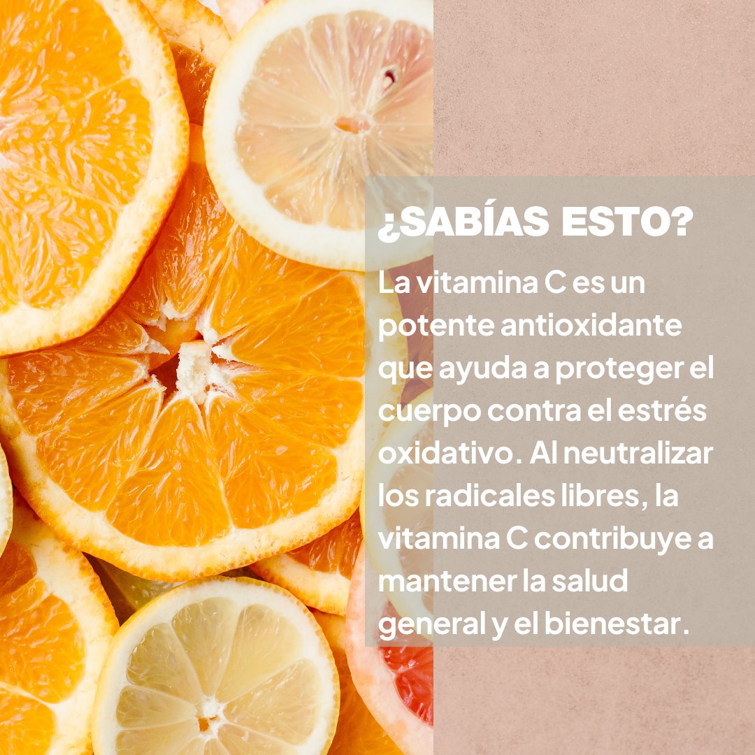 SimplySuppsES's tweet photo. 💡 ¿Sabías que la vitamina C es un poderoso antioxidante que ayuda a proteger el cuerpo contra el estrés oxidativo? Al neutralizar los radicales libres, la vitamina C contribuye a mantener la salud general y el bienestar.
#SabíasQue #Salud #SimplySupplements https://t.co/PoXcYQ5nAl
