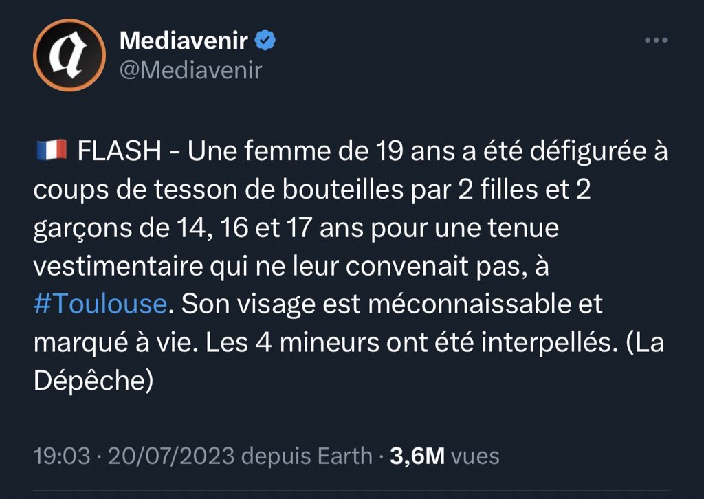 DamienRieu's tweet photo. Kevin et Mattéo ont encore agressé et mutilé une jeune femme de 19 ans ( @_a_nissan) à #Toulouse. https://t.co/6oQSMkkJJB