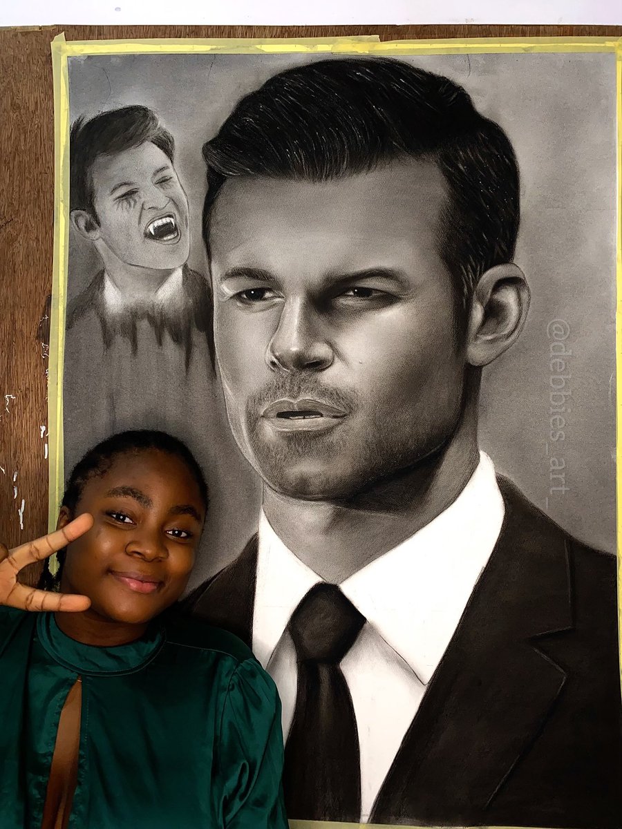 iamdebbieart's tweet photo. My name is Deborah Agali ,pencil Artist from Nigeria ,I made this pencil portrait of @danieljgillies been a fan of him when he played the role of Elijah Mikaelson in The Originals and Vampire Diaries…please kindly retweet hopefully he sees it🙏🏾 https://t.co/BYwQEUkPtP