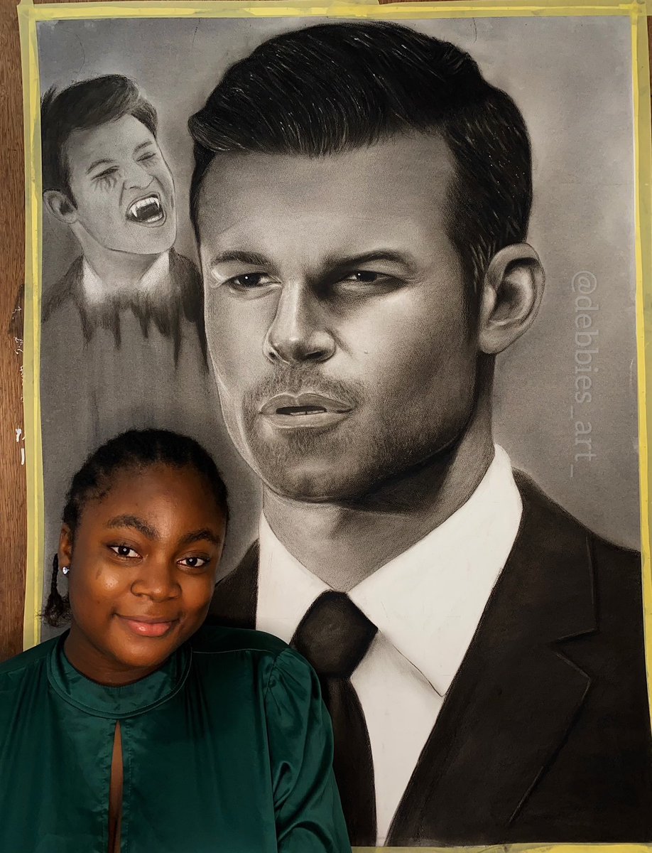 iamdebbieart's tweet photo. My name is Deborah Agali ,pencil Artist from Nigeria ,I made this pencil portrait of @danieljgillies been a fan of him when he played the role of Elijah Mikaelson in The Originals and Vampire Diaries…please kindly retweet hopefully he sees it🙏🏾 https://t.co/BYwQEUkPtP