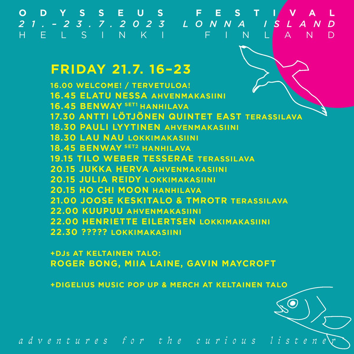 Odysseus Festival, Lonna Island, Helsinki. DAY 1 🌞🌊
odysseusfestival.fi