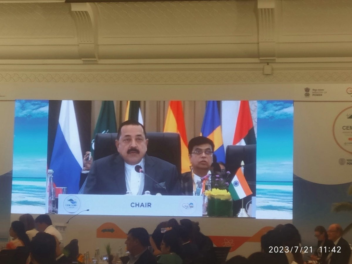 DSTIndia (@indiadst) on Twitter photo The #energy sector plays a significant role in mitigating #climatechange, and immediate & massive deployment of available clean & efficient energy technologies is necessary to stay on path of net-zero emissions:- Union Minister <a href="/DrJitendraSingh/">Dr Jitendra Singh</a> at #CEM14MI8 Ministerial Meeting. The #energy sector plays a significant role in mitigating #climatechange, and immediate & massive deployment of available clean & efficient energy technologies is necessary to stay on path of net-zero emissions:- Union Minister <a href="/DrJitendraSingh/">Dr Jitendra Singh</a> at #CEM14MI8 Ministerial Meeting.