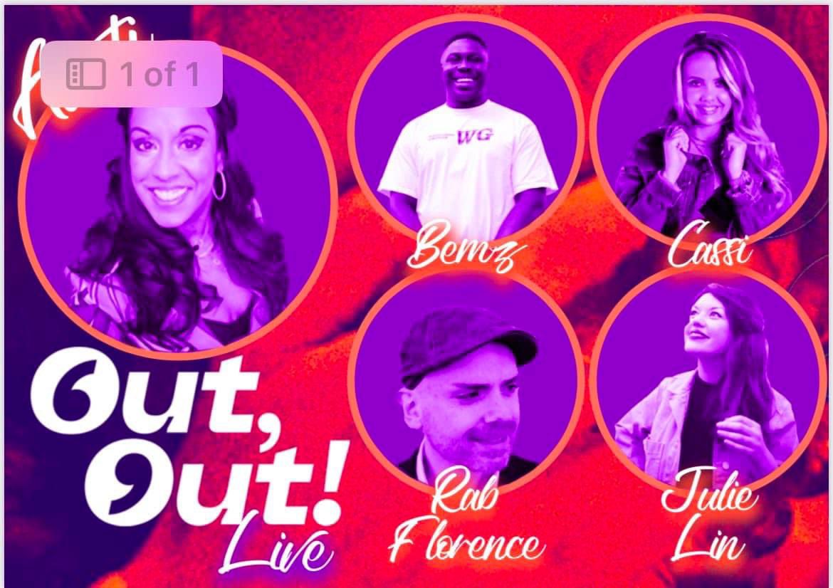TheBigLightPods's tweet photo. FREE TICKETS- @AartiJ is hosting our fab podcast #outoutpod LIVE on Thursday 27th July @ #Augusthouse with special guests #julielin #rabflorence &amp; #radioclydecassigillespie. Get involved. Last remaining FREE tickets here: https://t.co/TO2KhhGE2l https://t.co/qr8RIFk4GP